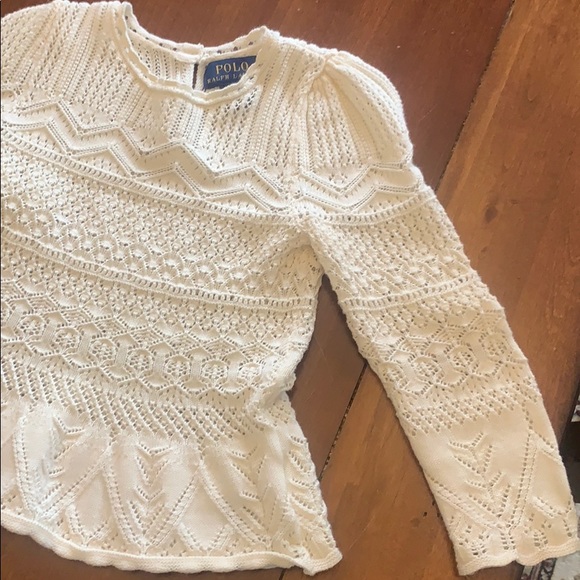 2T Ralph Lauren ivory sweater. - Picture 3 of 7